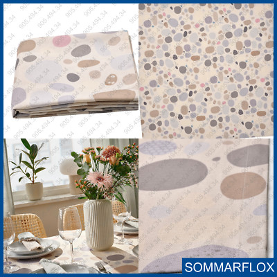 IKEA SOMMARFLOX Tablecloth Patterned Stones/multicolor 57x57