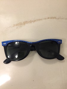ray ban blue tortoise shell