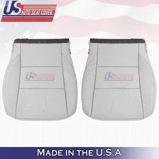 2017 to 2019 For Toyota Sienna Driver &Passenger Bottoms Leather Seat Cover Gray