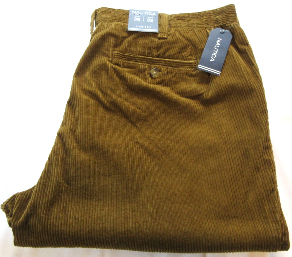 Nautica Corduroy Classic Fit  Men's Pants Size 38 X 32