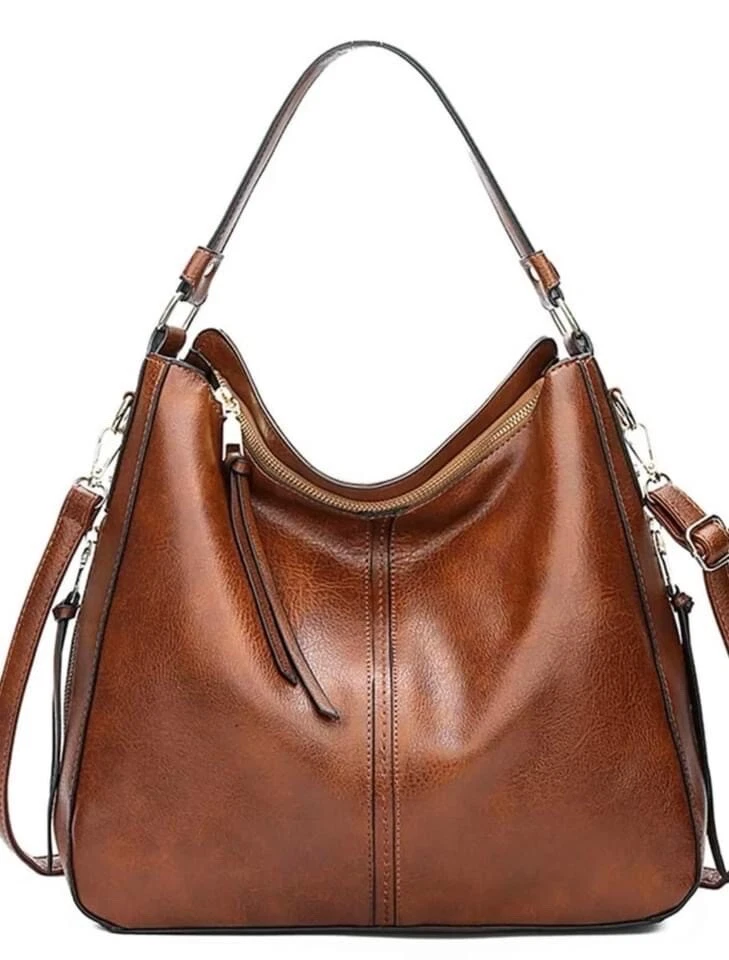 Sac à main femme en cuir PU marron de qualité suprême ?