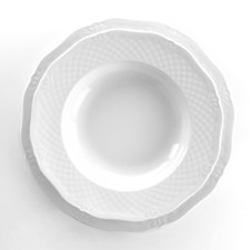 WEISSESTAL SERVIZIO PIATTI 18 PEZZI PER 6 PERSONE IN PORCELLANA BIANCA - FLORA