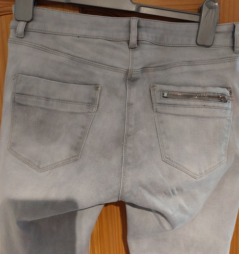 LADIES GREY, SKINNY FIT, NEXT JEANS SIZE 8R - Picture 3 of 3
