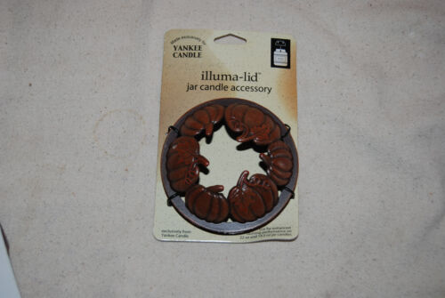 Yankee Candle Illuma Lid Jar Candle Metal Topper Bronze Pumpkin - NEW - Picture 1 of 3