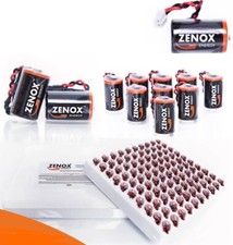 100 x ZENOX Z14250.1381 Half AA, 1/2AA, 3.6v 1.2Ah Primary Lithium Battery