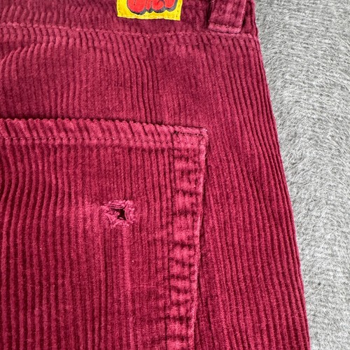 Empyre Corduroy Pants Mens 34x30 Red Baggy Relaxed Skater Grunge Y2K - Picture 5 of 9