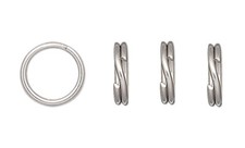 50 Stainless Steel 5mm Round Split Rings with 3.9mm ID to Secure your Charms