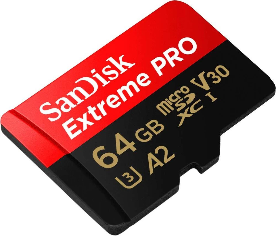 SanDisk Extreme PRO 64GB MicroSDXC UHS I Class 3 Memory Card Waterproof - Image 2 of 4