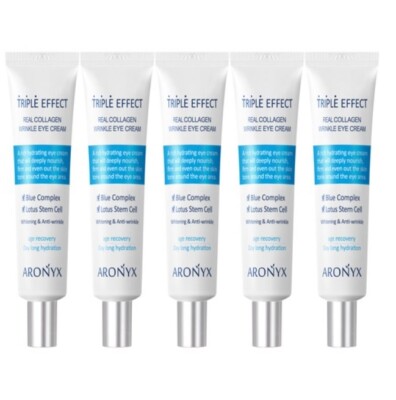 Aronyx Triple Effect Real Collagen Wrinkle Eye Cream Made in Korea 40mlX5 PCS