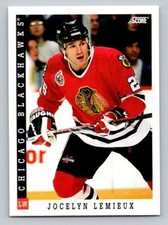 1993-94 Score American Jocelyn Lemieux #420 Chicago Blackhawks