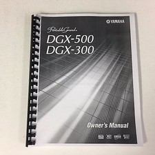 Yamaha DGX-500 DGX-300 Portable Grand Piano Keyboard Owner's User Manual Booklet