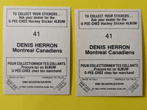1982-83 O-Pee-Chee HNL Hockey Stickers OPC U-Pick - Picture 89 of 500
