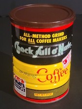 VTG RARE CHOCK FULL O'NUTS 1992 Coffee USA Basketball Team EMPTY PROMO Tin Can