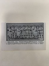 Decatur Nomads III League Heinie Groh Kommers 1911 Baseball Team Picture