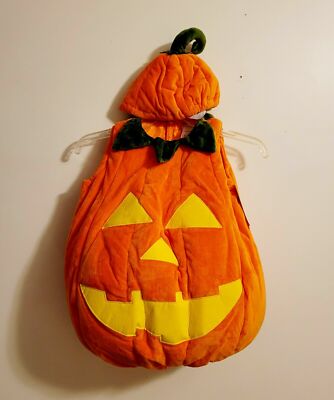 Pottery Barn Kids Puffy Pumpkin Glow in the Dark Halloween Costume