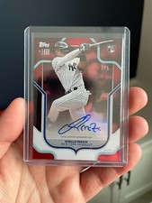 Oswald Peraza Auto Red /5 - 2023 Topps x J-Rod Show Out #73-A NY Yankees