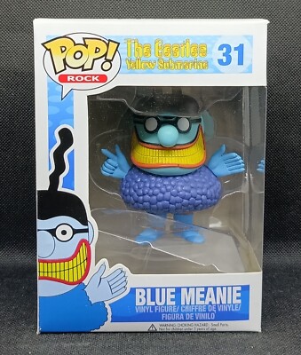 Funko Pop Blue Meanie #31 Rocks The Beatles Vaulted Retired Vinyl