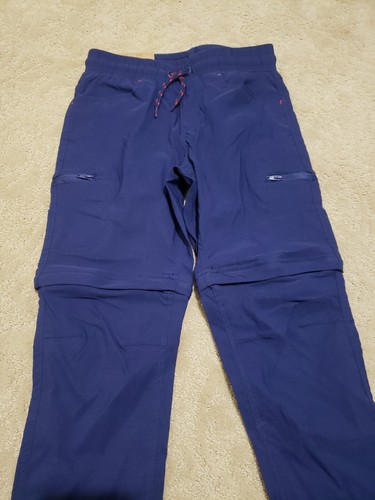Eddie Bauer Youth/Kids Convertible Pants, Small (7-8), Navy, NWT - Picture 3 of 6