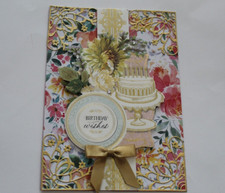 Anna Griffin Like "Birthday Wishes" 3D Handmade Layered Card
