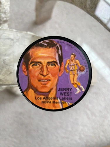 🔥🔥 RARE 1971 Mattel Instant Replay Record JERRY WEST Los Angeles Lakers !🔥🔥