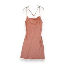 NWT Grade & Gather Coral Flush Midi Slip Satin Dress Women's Medium