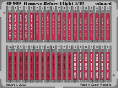 Eduard Fotoätzteile Remove Before Flight 1:48 Art. 49009 Flugzeug Aircraft
