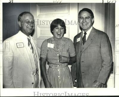 1978 Press Photo Darwin Fenner, Mary Laborde, and John Laborde make plans.