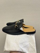 Gucci Princetown Leather Mules men’s Horsebit black leather  Sz 5 UK 6 US GL48