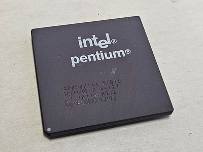 Intel Pentium 166MHz, SY016, A80502166, Socket 5/7 - Vintage Processor, P23