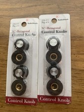 Vintage Lot Of 2 Radio Shack 34 Hexagonal Control Knobs 274-415 New In Original