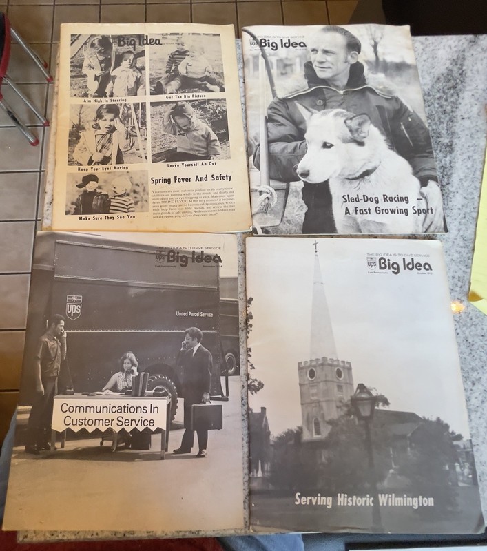 Vintage United Parcel Service(UPS)employee magazines titled”Big Idea" Early 70’s