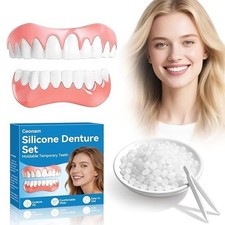 Moldable False Teeth, Veneers Teeth for Women and Men, Upper and Lower Matchi US