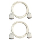 2pcs 1.5 Meters Straight RS232 Cable Male to Female Extension Cable