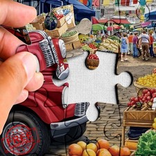 Farmers Market Jigsaw Puzzle 1000 Pieces Adults Challenging Fruit