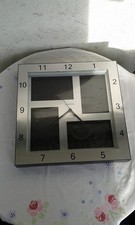 Auriol Wanduhr Farbe Silber/Stahl D 32,7 cm Wanduhr Aluminium Rand wellig