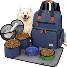 Dog Travel Bag, Airline Approved Backpack for Pet Accessories Organizer, Tote We