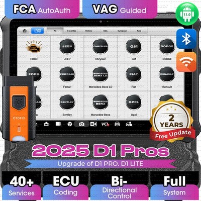 2026 OTOFIX D1 PROS OBD2 Bidirectional Scanner Full System Diagnostic Key Coding