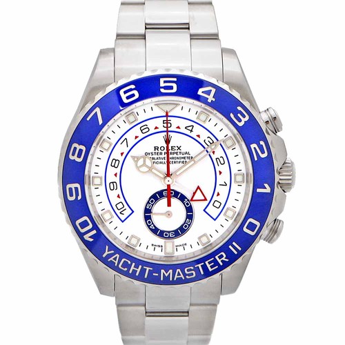 ROLEX Yachtmaster 2 116680 White Case Size 44mm Men's Used Watch #61512