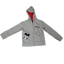 Mickey  Company Size S Vintage Youth Fleece Zip Hooded Sweatshirt Mickey Peep