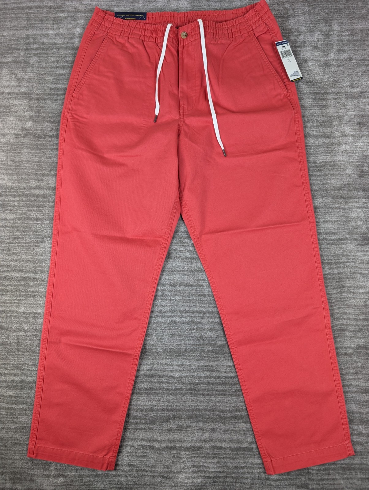 Polo Ralph Lauren Stretch Classic Fit Prepster Spring Red Chino Pants Size Large