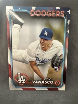 2024 Topps Update RICKY VANASCO #US38 RC Independence Day 76/76 Dodgers Tigers