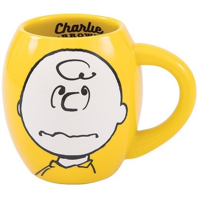 Vandor Peanuts Charlie Brown 18-Ounce Oval 18 Ounces,