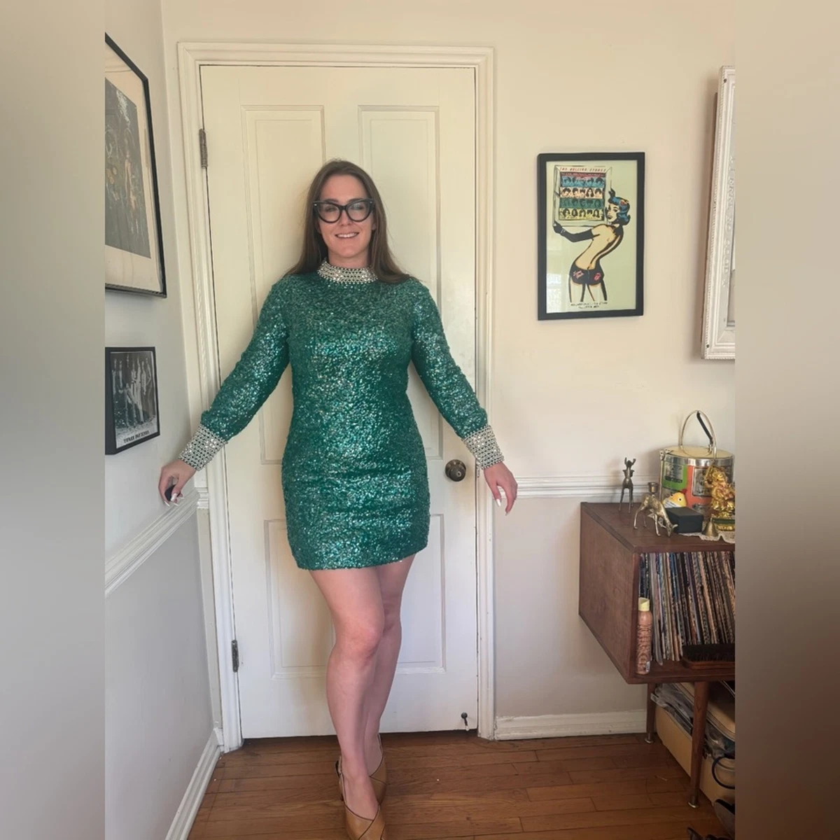 Sequin Green Vintage Dresses for Women for sale | eBay