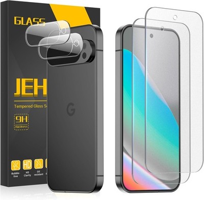 [2+2 PCS] Matte Screen Protector & Camera Lens Protector for Google Pixel 10 9H