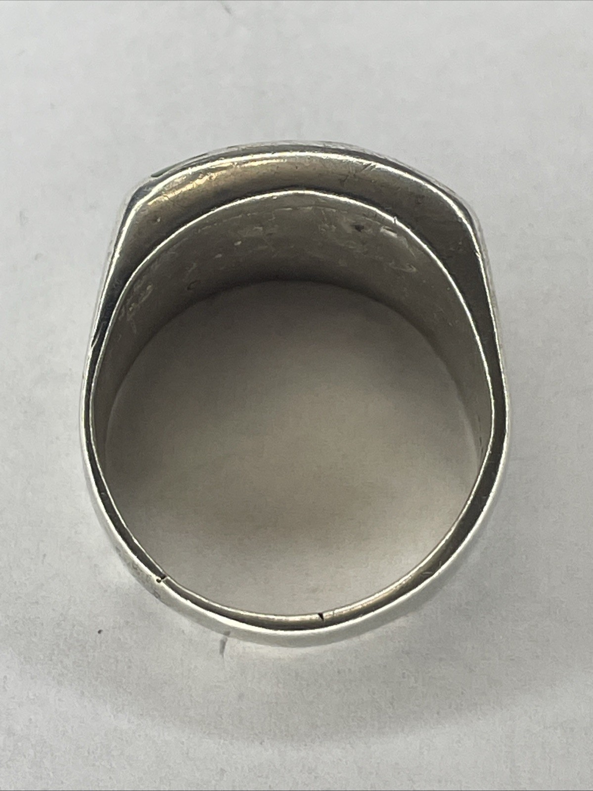 Solid Sterling Chucky Native American Vintage Tur… - image 4