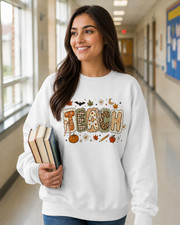 Fall Teacher Sweatshirt Cute Back to School Teacher Gift