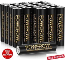 POWEROWL High-Capacity Alkaline AA Batteries 24 Pack, 1.5v Long Lasting Double A