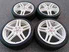 HONDA CIVIC FN2 TYPE R 19 ALLOY WHEELS  TYRES IN CHAMP WHITE