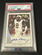 Jalen Ramsey 2016 Leaf Ultimate Draft Auto Silver Spectrum MINT 9 #5/25 HOF?