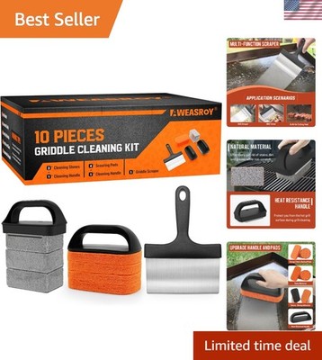 Griddle Cleaning Kit for Blackstone, Flat Top Grill Cleaning Kit with Grill S...